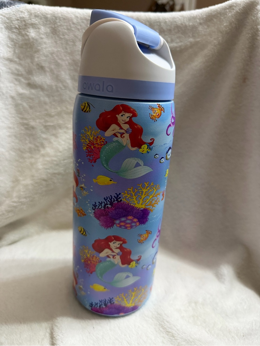 Disney Little Mermaid Blue Stainless Water Bottle
